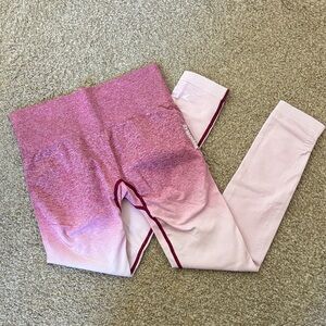 Women's Gymshark Pink Ombre Leggings